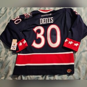 VTG Columbus Blue Jackets Marc Denis #30 Koho NHL Hockey Jersey Men's Size S NWT